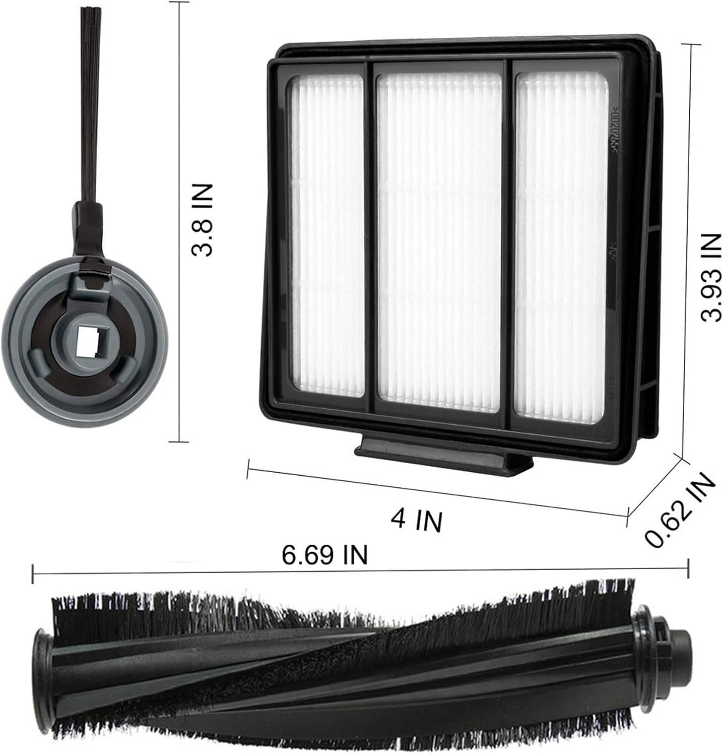 10 Pack Replacement ilter Side Brush or Shark ION Robot Vacuum R85 RV850 S86 S87 S88 R71 R72 R75 RV761 RV771 RV871 AV751 AV752 AV753 — image 2