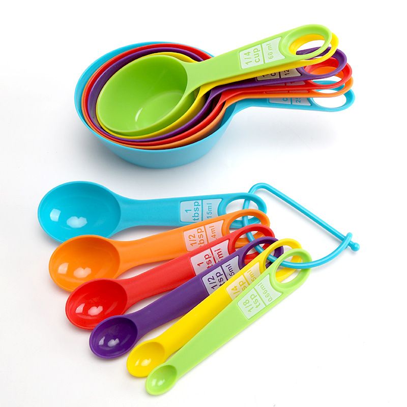 12 Piece Measuring Cups and Spoons Set Dishwasher Safe — image 2