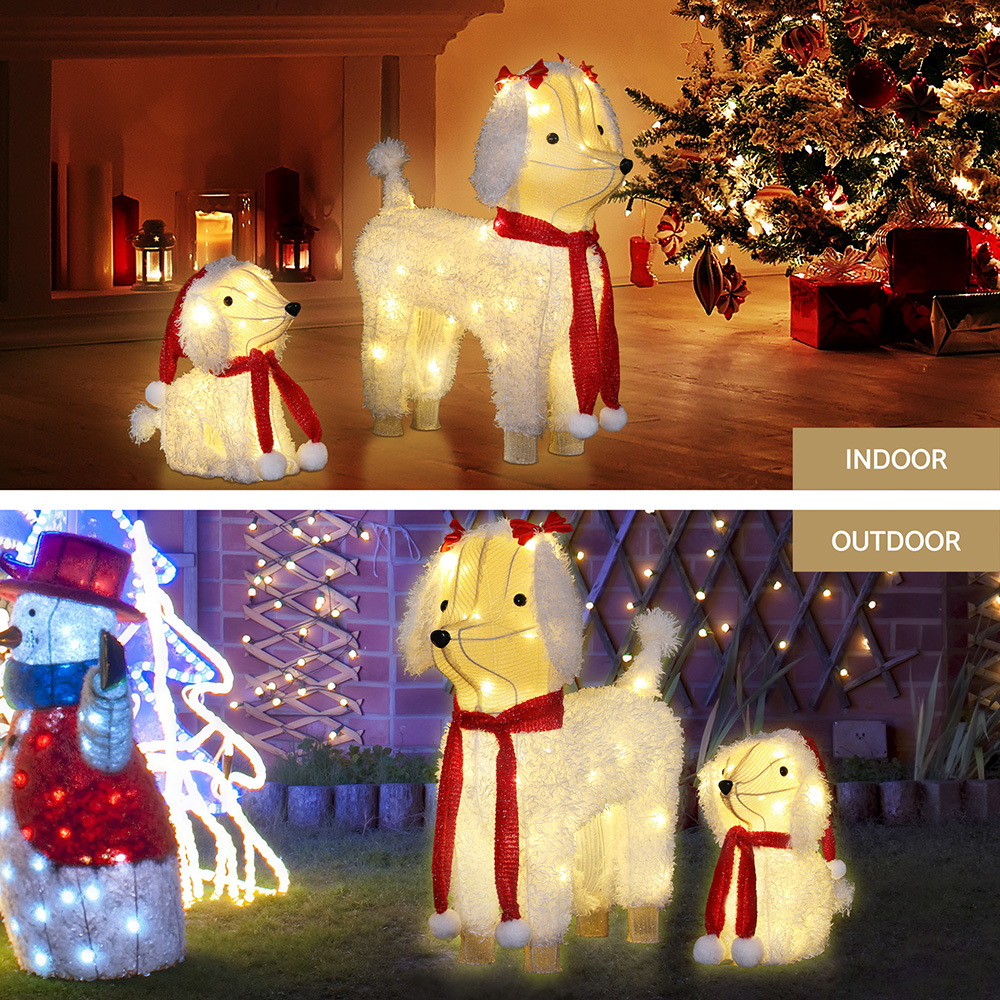 Jingle Jollys Christmas Lights 60 LED Fairy Light 2pcs Dog Decorations Set — image 6
