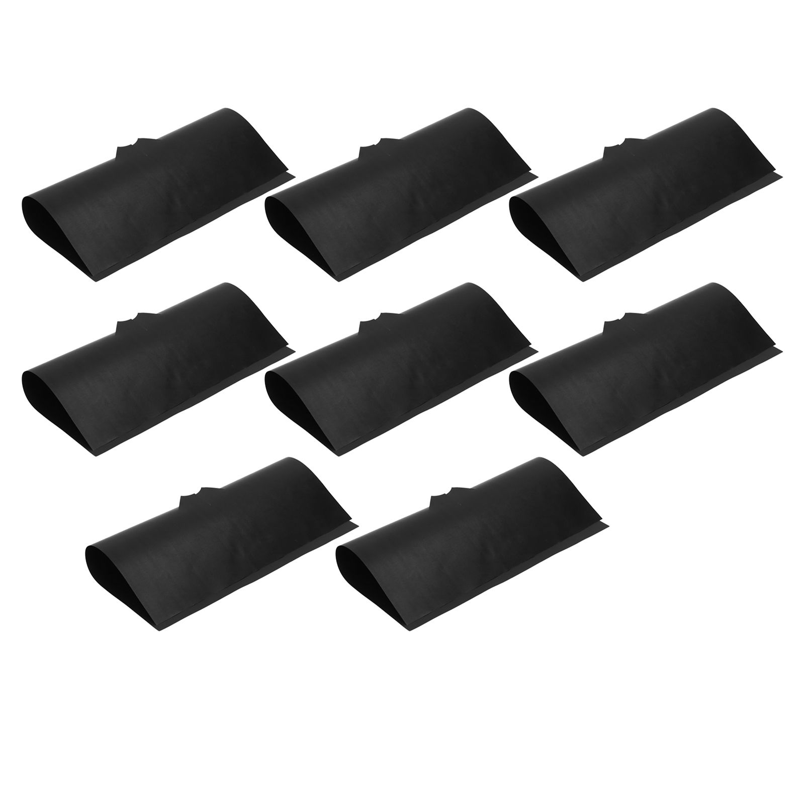 Gas Stove Pad Stovetop Protector Reusable Gas Cooker Cleaning Mat Cookware AccessoryBlack 8Pcs — image 6
