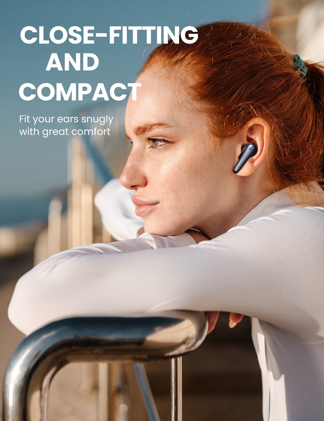 UGREEN 80650 T1 Wireless Earbuds White โ image 2