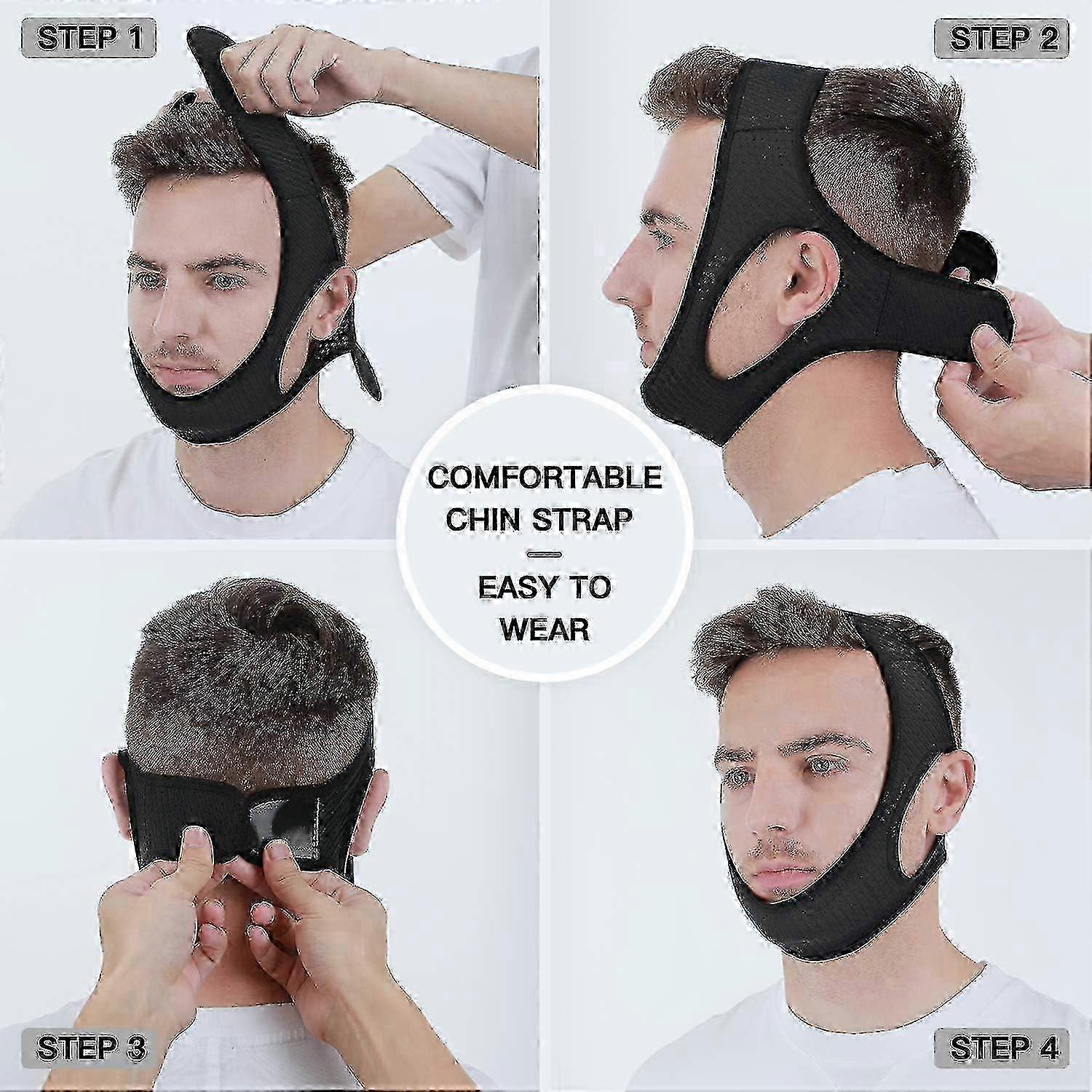 Anti Snore Chin Strap [upgraded 2023], Vosaro Snoring Solution Effective Anti Snore Device, Adjustable And Breathable Stop Snoring Head Band For Men & Women — image 5