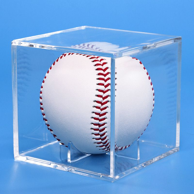 Box Transparent Display Box Baseball Case Baseball Supply Baseball Accessory Baseball Holder Softball Accessory Football — image 2