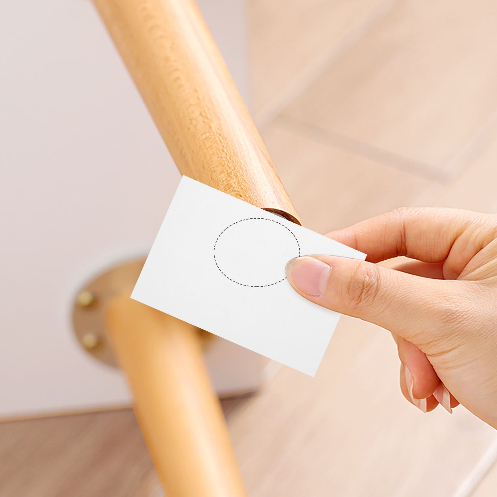 White Felt Furniture Pads with Adhesive, Anti-Skid Floor Protectors for Noise Reduction and — image 4