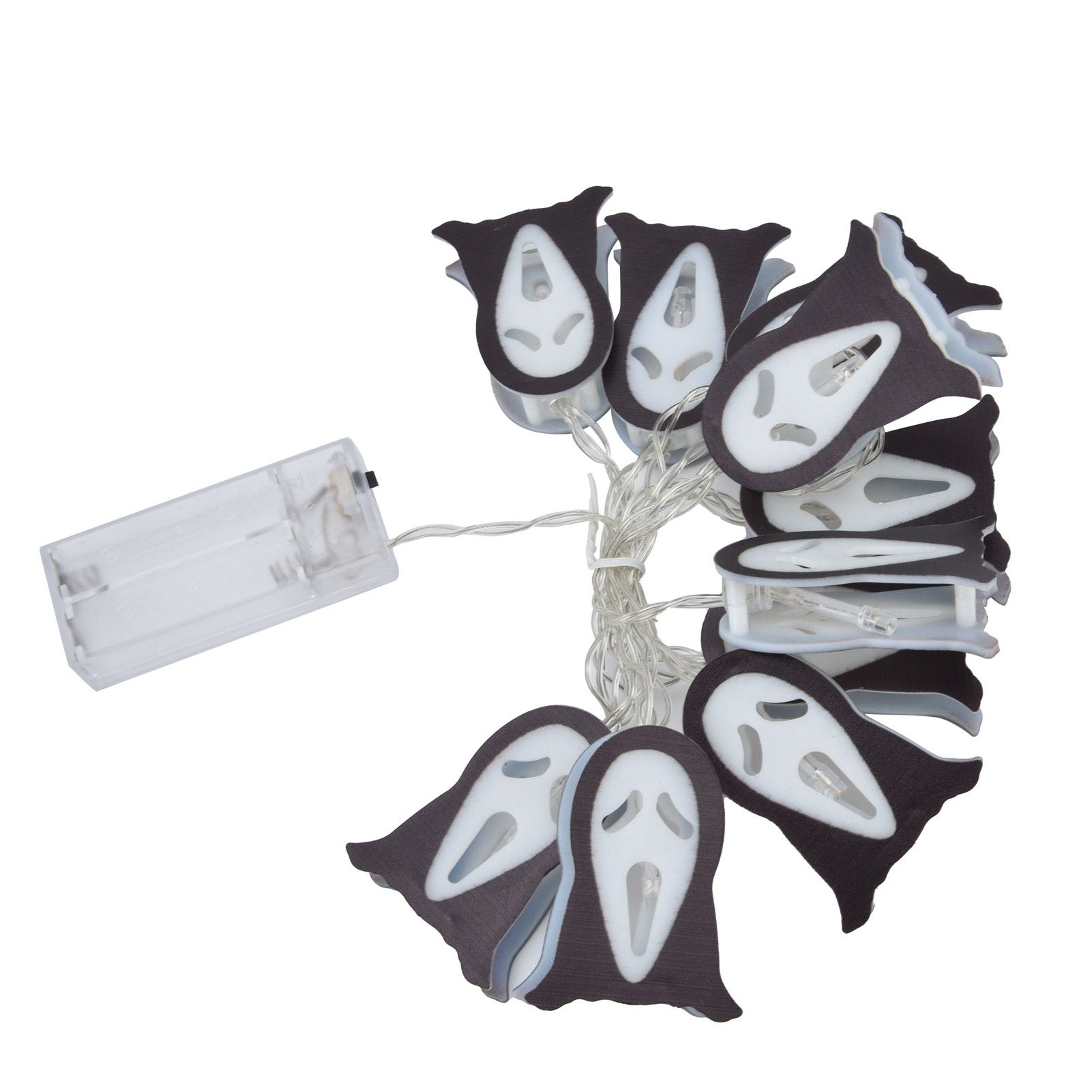 Halloween Ghosts String Lights 10LED String Light for Outdoor Indoor Holiday Decoration Battery Operated โ image 3