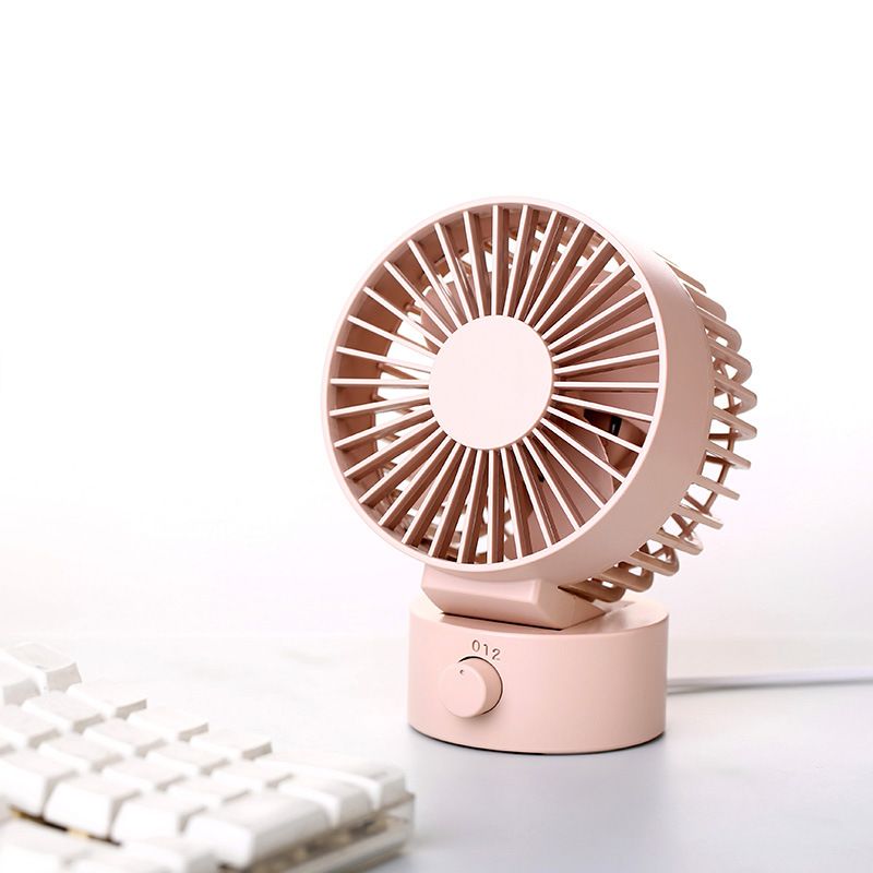 Desk Fan, Small Oscillating Fan for Bedroom, Table Fans Quiet,Desk Air Circulator Fan with 3 Speeds, Time, Rechargeable Fan-2pcs — image 2