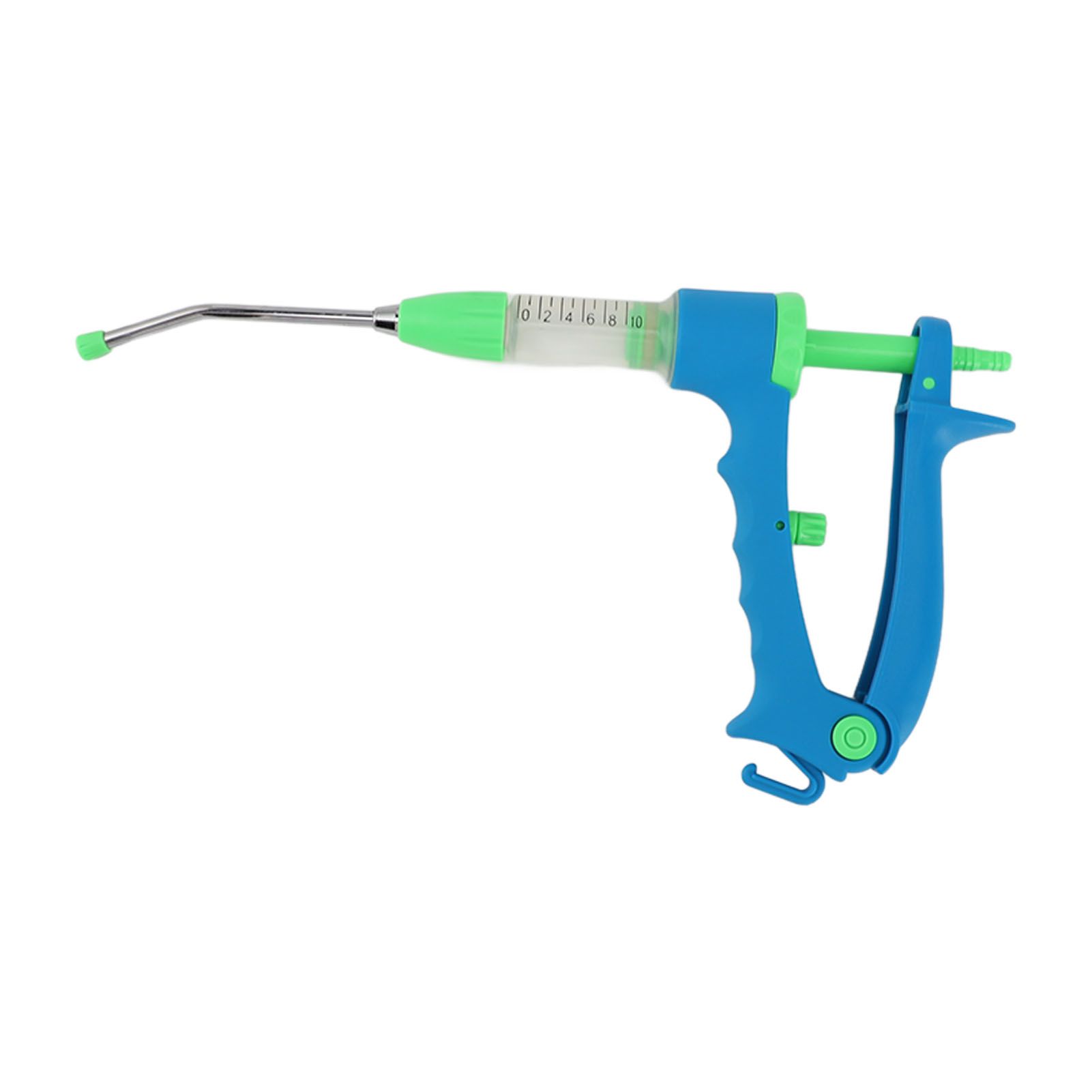 Veterinary Drug Dispenser Feeder Pet Continuous Medicine Dispenser for Pigs Cattle and Sheep Blue Green 10ml 1ml