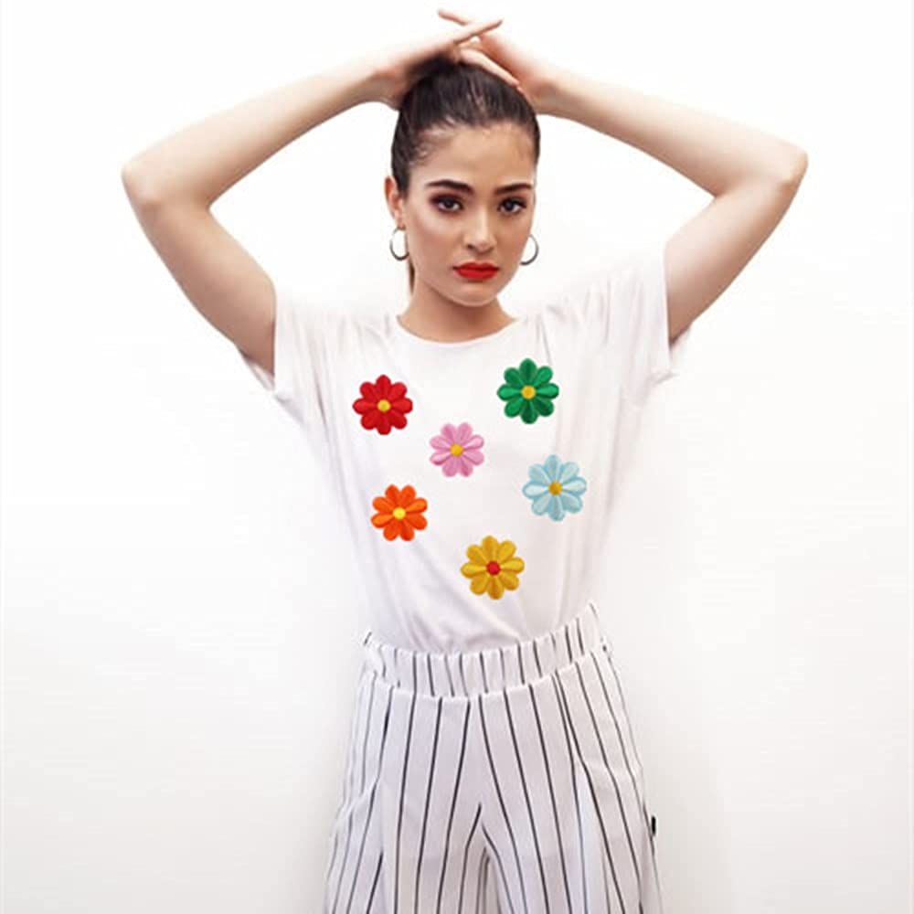 39PCS Flowers Embroidered Iron on Patches Butterfly Daisy Applique Decoration Sewing Patches for Cloting Bags Caps Jackets Hat Jean — image 3