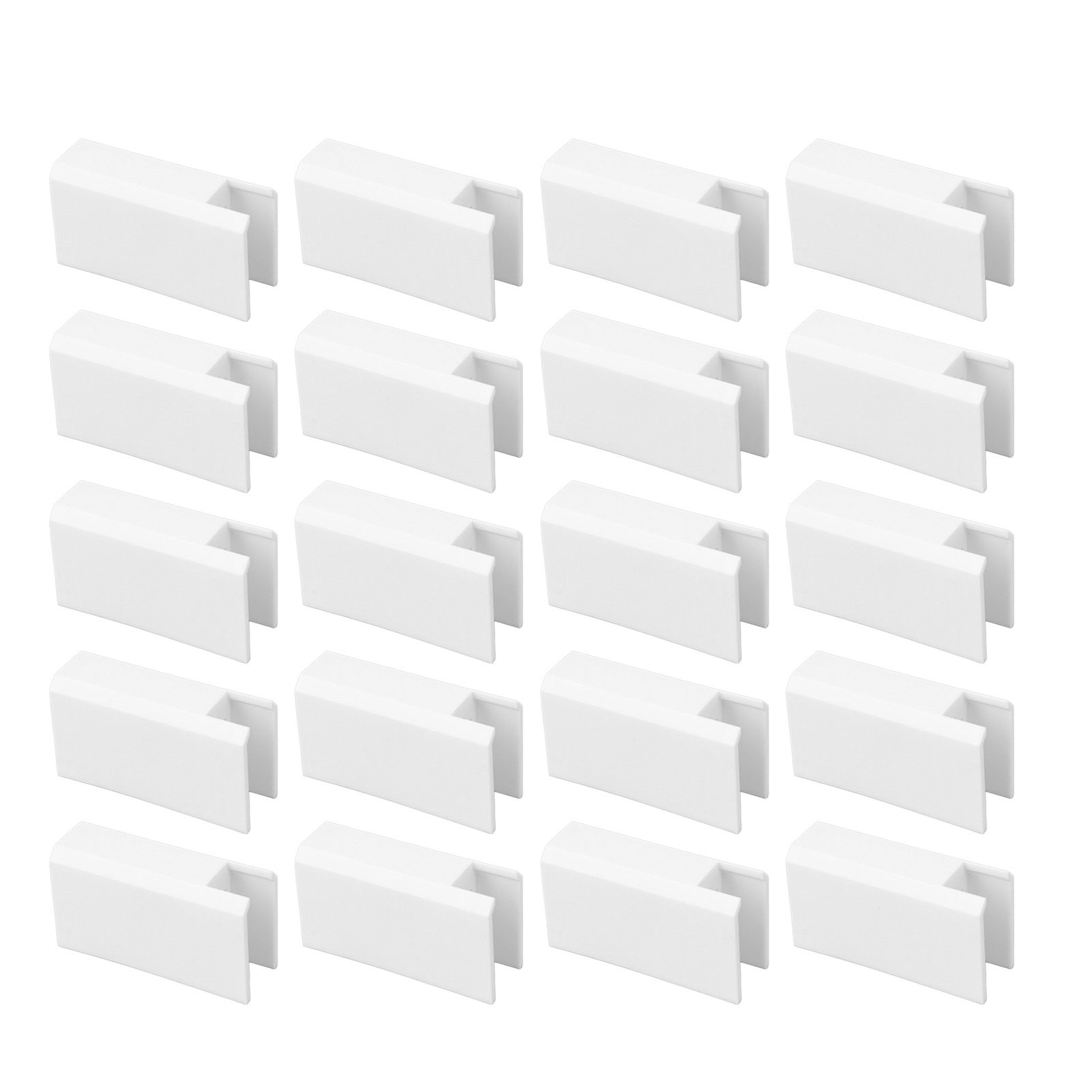 20Pcs Sliding Door Window Lock Stop Block Plastic Limit Safe Non Collision Accessories Long โ image 3