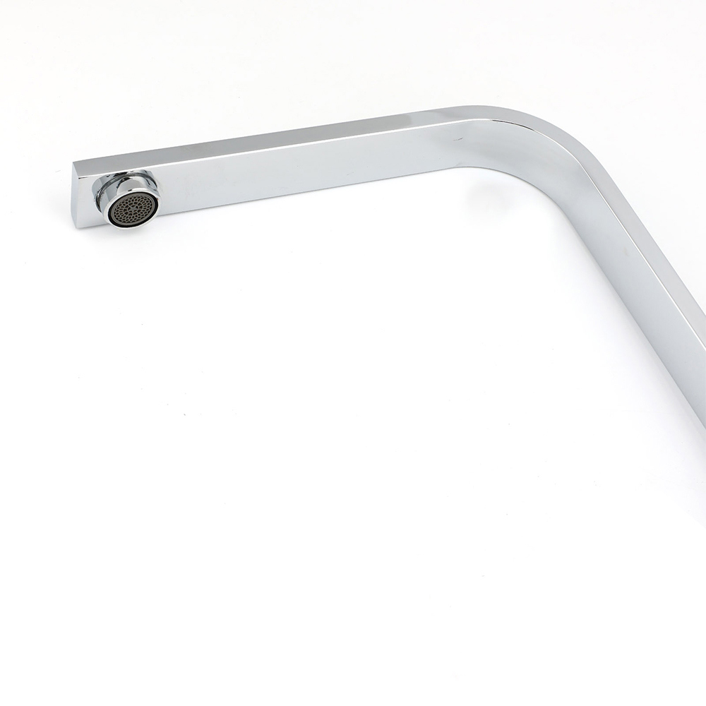 WELS Chrome Square Gooseneck Spout Swivel Laundry Sink Kitchen Mixer Faucet Tap — image 4