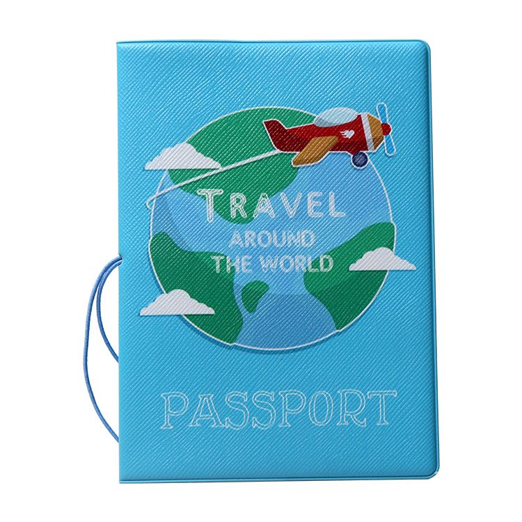 Travel Passport Holder Cover Wallet Id Card Case with Buckle PU Leather Passport holder and document holder(4pcs)