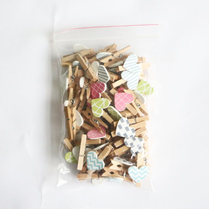 50 Pcs Mini Wooden Clips Heart Shape Design Clip Photo Holders Kids Crafts Picture Holder Photo Paper Card Peg Pin Craft โ image 5