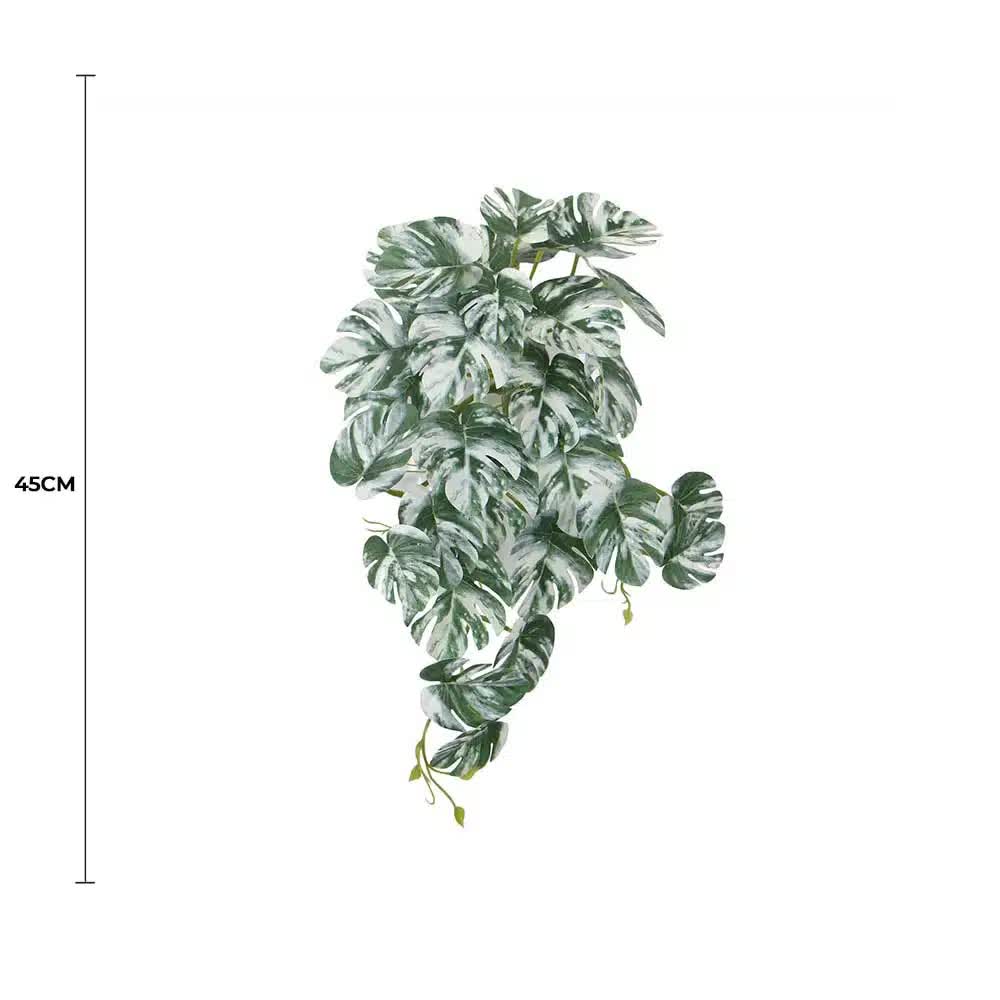 Artificial White & Green Monstera Albo Variegata 45cm — image 2
