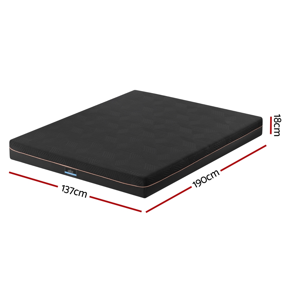 Giselle 18cm Memory Foam Mattress Green Tea Foam Cool Gel Foam Mattresses Double โ image 2