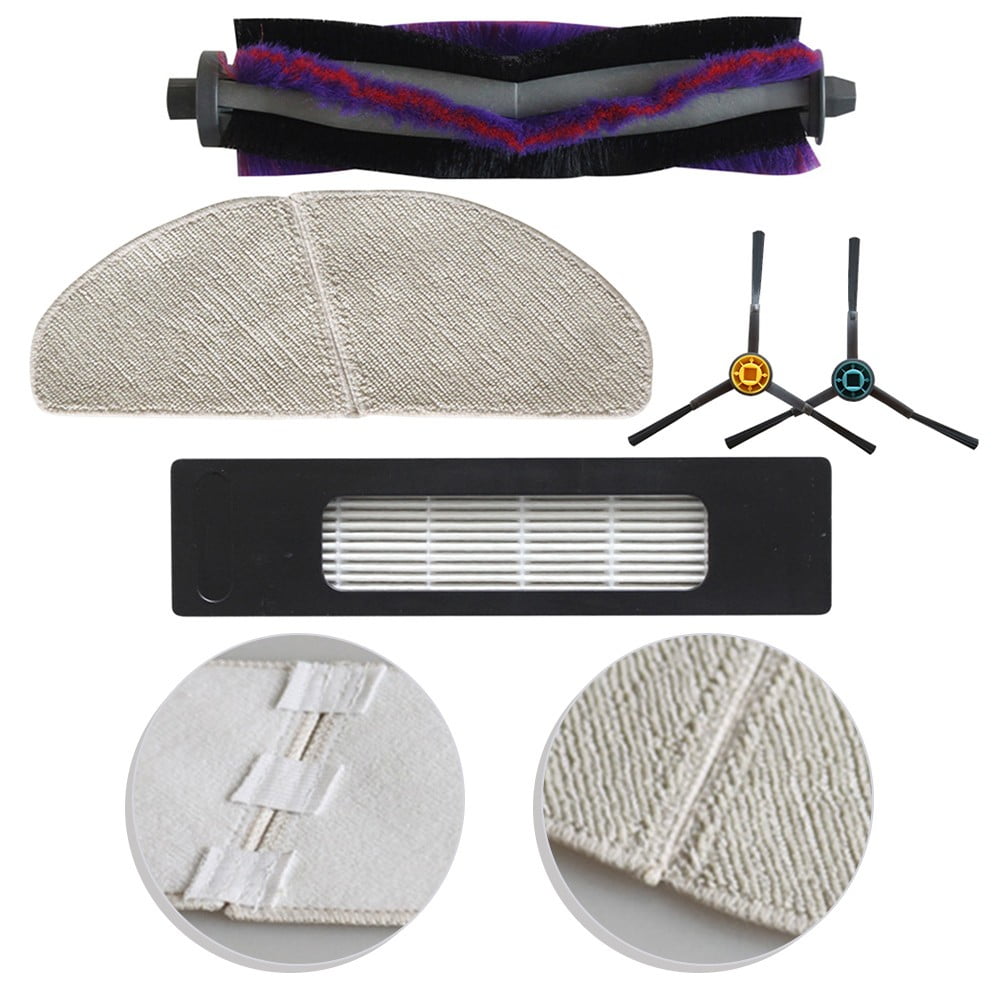 Eureka Ner800 Robot Vacuum Replacement Parts Kit With Main Brush Side Brushes Filters And Mop Cloths For Eureka Vacuum Cleaner Accessories B — image 5