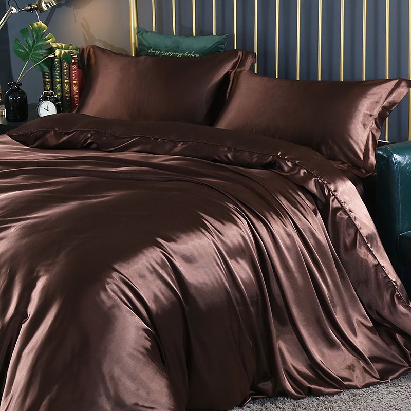 Shurui Silk Four Piece Set 150x200cm 2.0 meters bed sheets [quilt cover 220x 240cm]