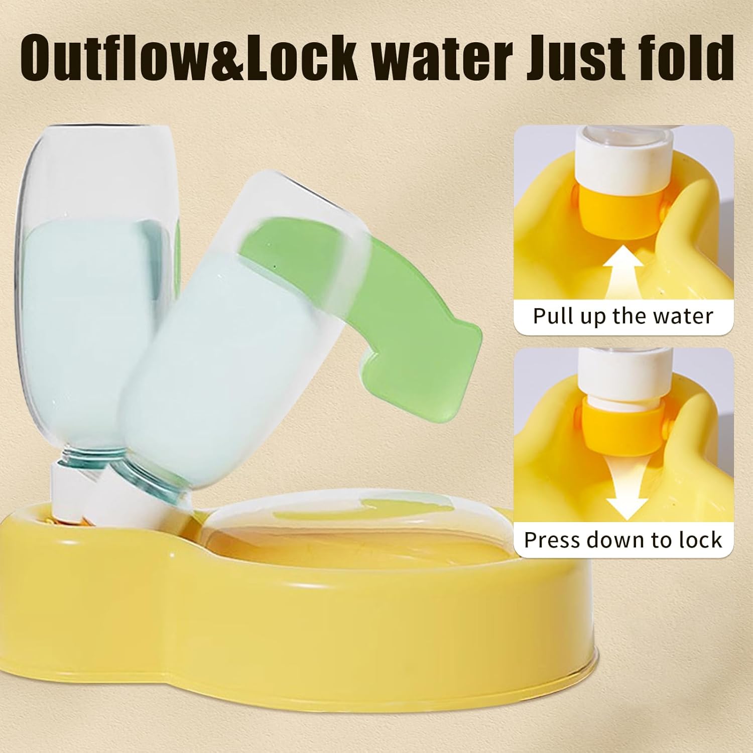 Collapsible Dog Water Bottle 350ml Leakproof BPA Free for Travel Outdoor Use — image 4