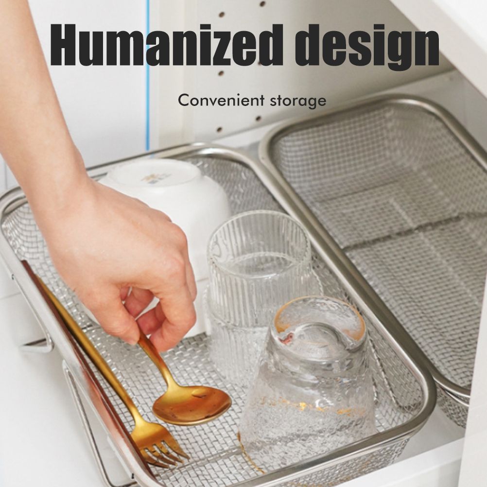 Over the Sink Colander Stainless Steel Expandable Strainer Basket Colander with Fine Mesh for Kitchen Sink Strain Drain Rinse Fruits Vegetables — image 6