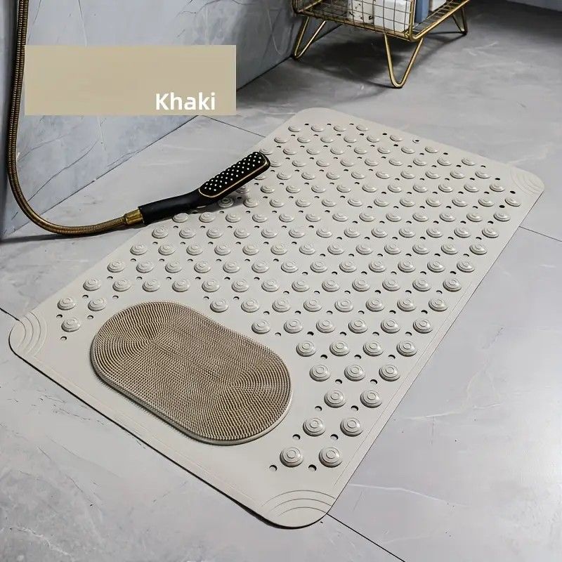 Anti-Slip Massage Shower Mat with Suction Cups Foot Spa Bathroom Mat（green) — image 5