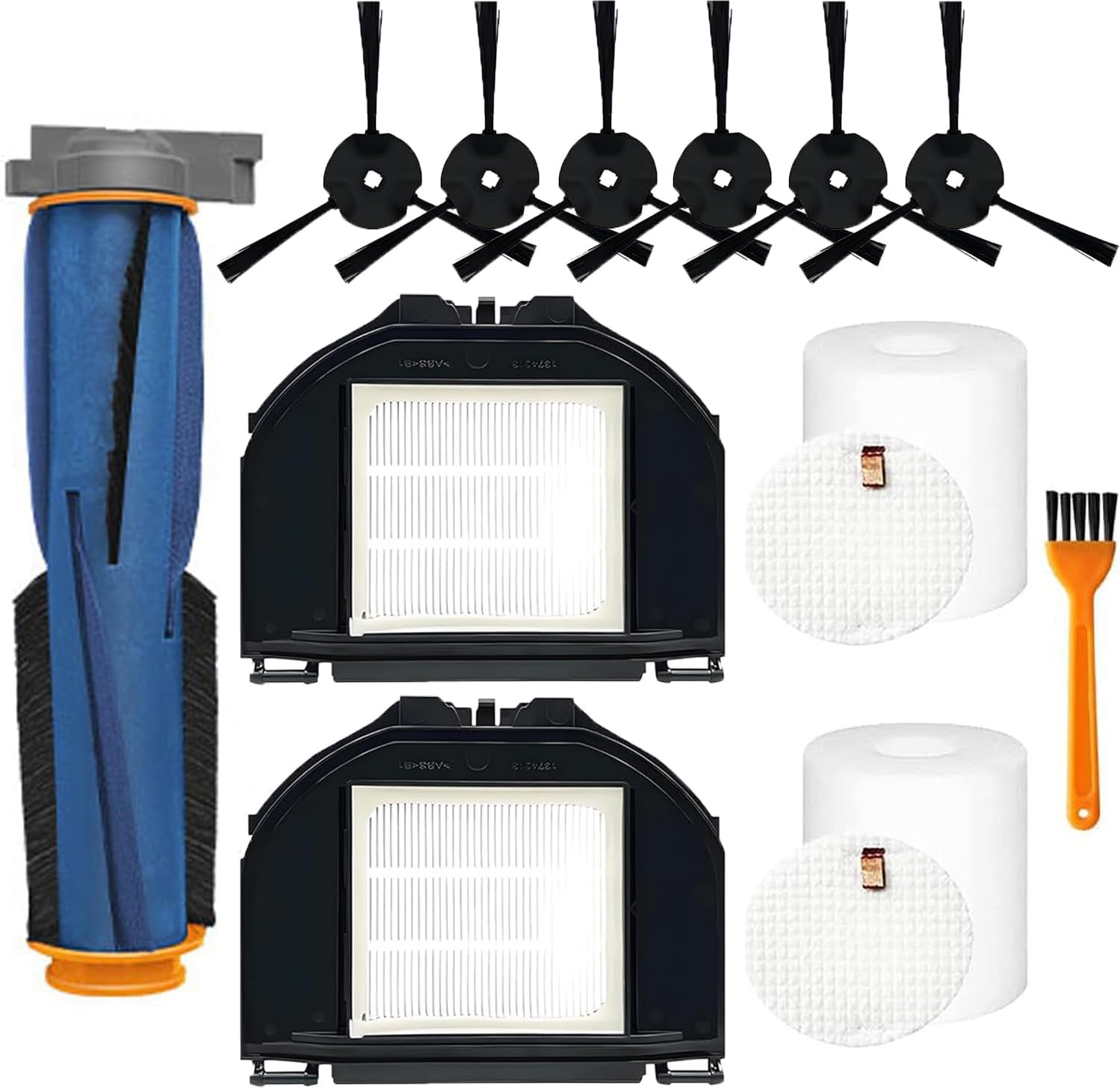 RV2310AE Replacement Parts for Shark RV2310AE Matrix Robot Vacuum Cleaner Accessories Kit, 1 Main Brush, 6 Side Brushes, 2 Filters, 2 Foam Filters, 1 Cleaning
