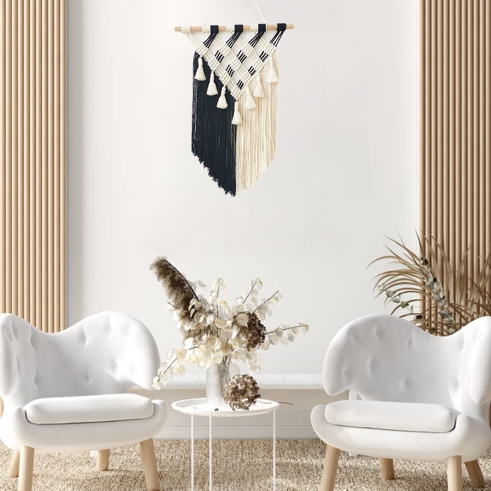 Boho Wall Hanging Decor for Living Room Bedroom Room Wall Decor, Modern Farmhouse Woven Wall Decor Wall Art Decor Boho Home Décor — image 5