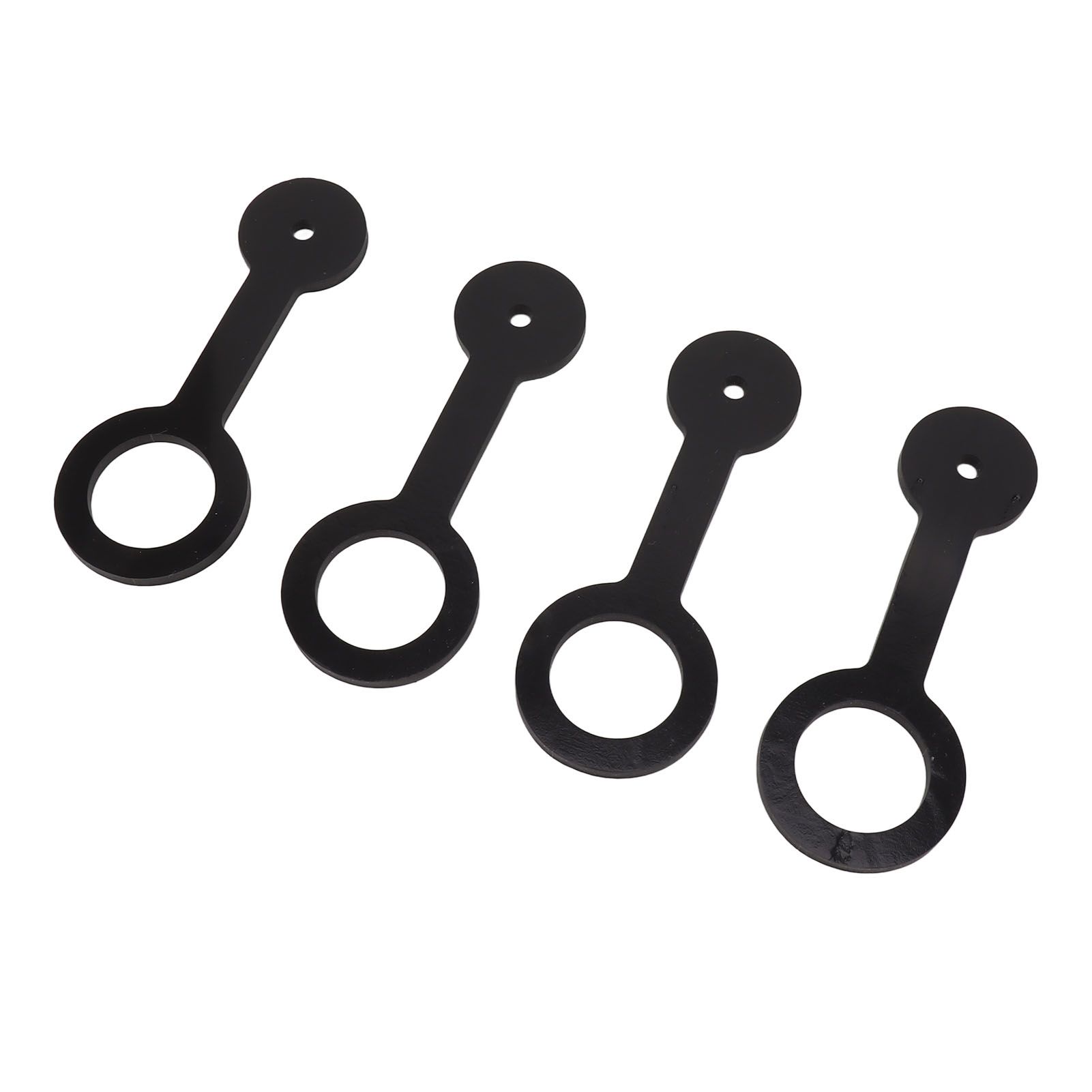 4PCS RV Shower Door Travel Latch Strap Blaack Color Silicone RV Camper Bathroom Door Latch โ image 6