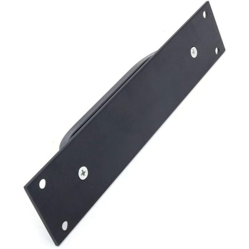 2 Pack Sliding Door Handle, Aluminum Alloy Cabinet and Cupboard Handle, Black, 20 x 4 cm — image 3