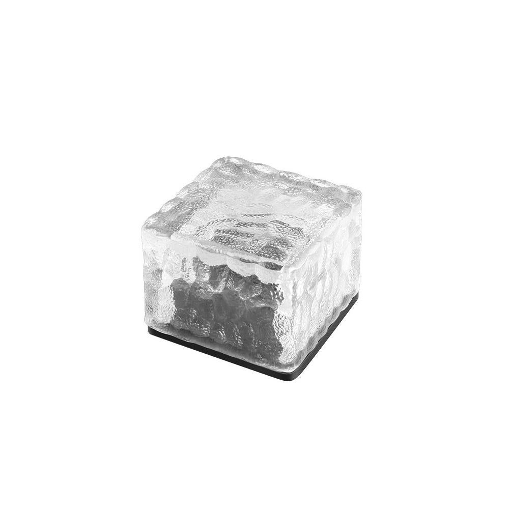 Solar LED Ice Cube Floor Tile Ground Lamp Lawn Lamp -White โ image 4
