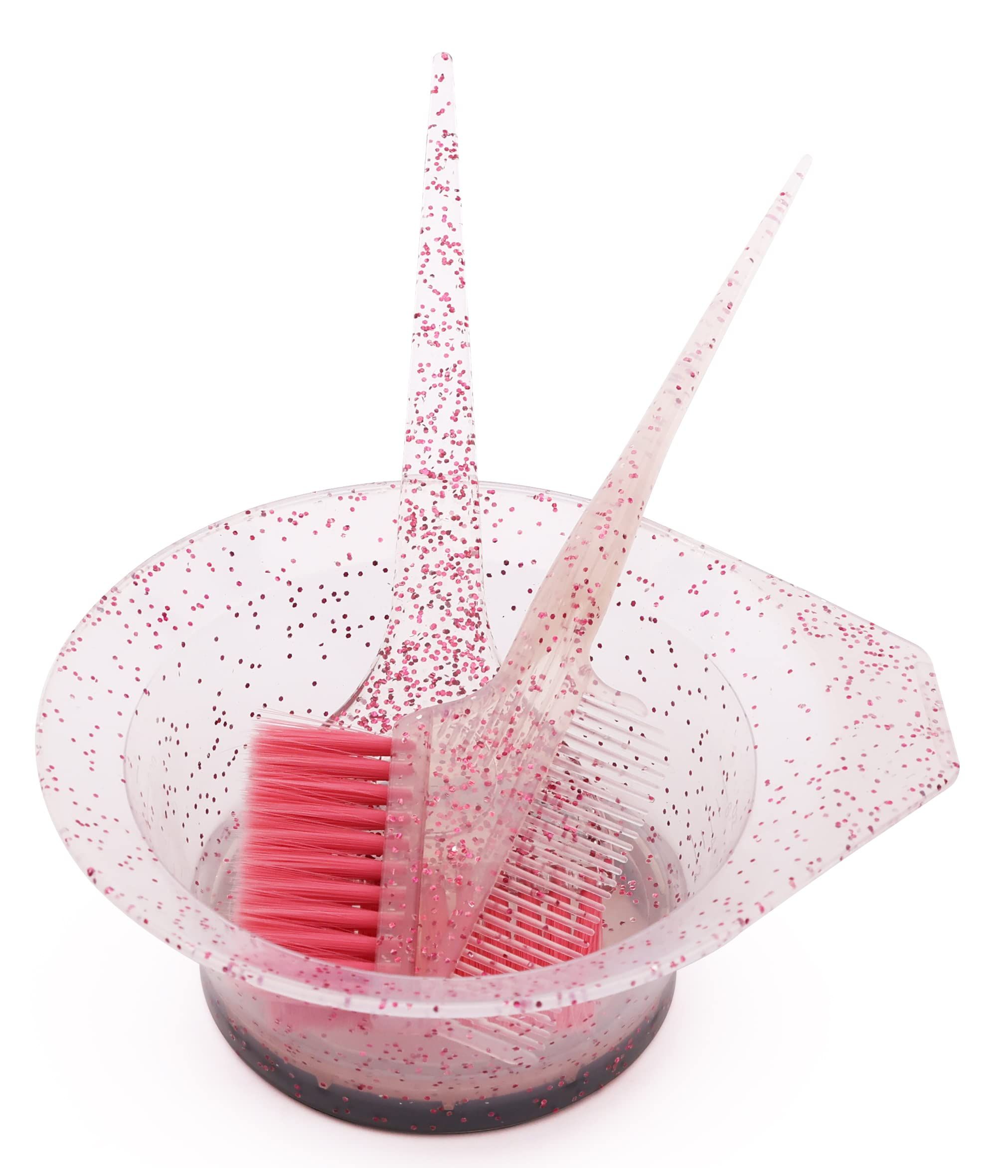 3pc Hair Dye Brush and Bowl Set, Hair Coloring Dyeing Kit-Color Bowls,Angled Comb and Brush for Hair Color — image 3