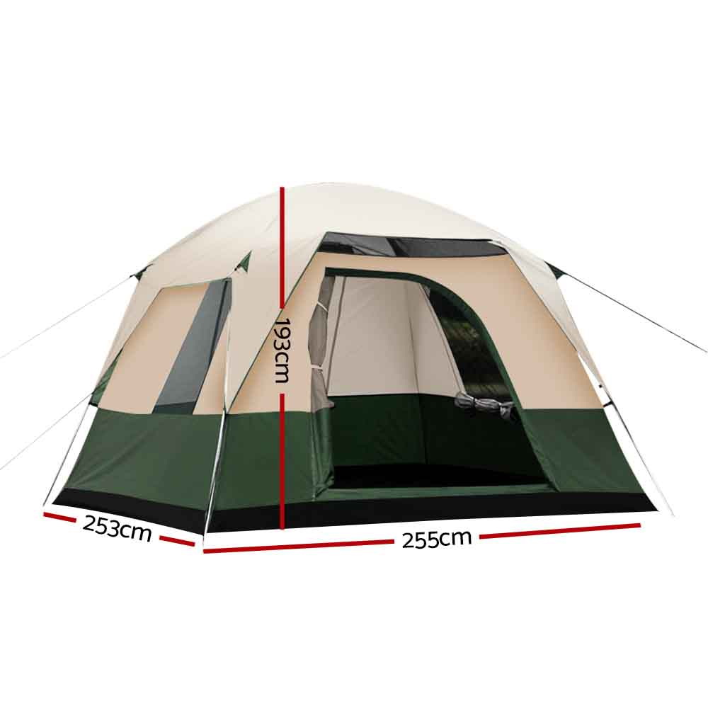 Weisshorn Family Camping Tent 4 Person Hiking Beach Tents Green โ image 2