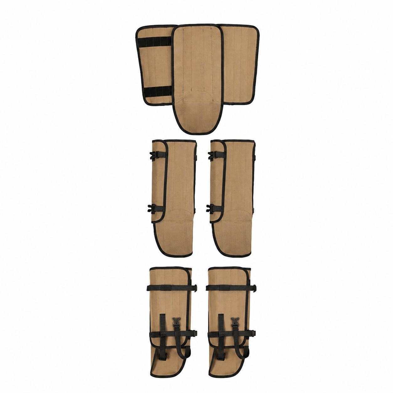 Waterproof Hiking Gaiters Khaki- 3 Layer Nylon Leg and Boot Covers with Adjustable Buckles for Bushwalking, Camping, Mud, Sand, Rain and Snow - 1 Pair โ image 2