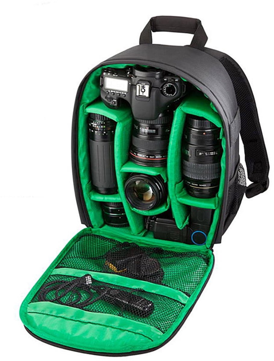 Professional waterproof outdoor photography SLR camera backpack travel bag - Green — image 5