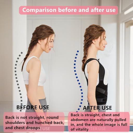 Back Brace for Women and Men,Shoulder Straightener,Back straightener,Adjustable Posture Corrector Suitable for Upper and Lower Back Pain — image 4