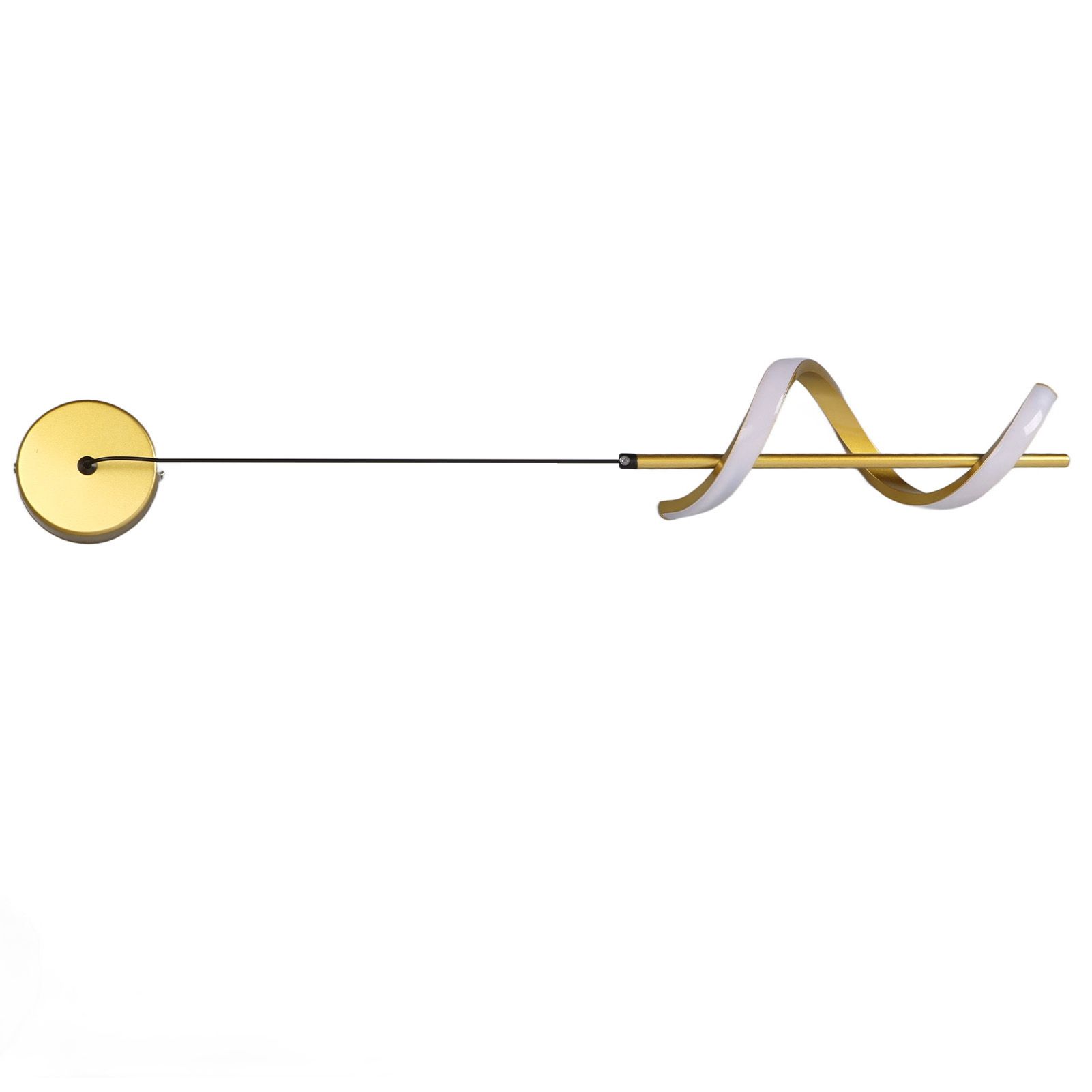 Spiral LED Pendant Light Gold Color High Brightness Eyes Protection LED Hanging Lamp for Living Room Cafe Family 85‑265V Warm Light — image 3