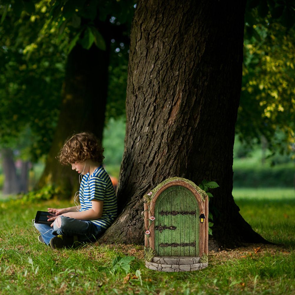 Fairy Door for Trees Miniature Fairy Garden Outdoor Decor Accessories Yard Art Sculpture Decoration for Kids Room Wall Trees โ image 4