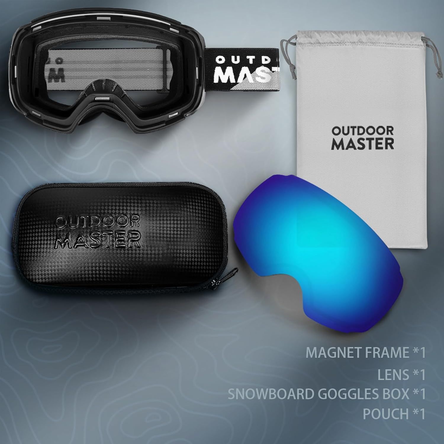 OutdoorMaster Ski Goggles PRO - Frameless, Interchangeable Lens 100% UV400 Protection Snow Goggles for Men & Women-OM-2 โ image 3