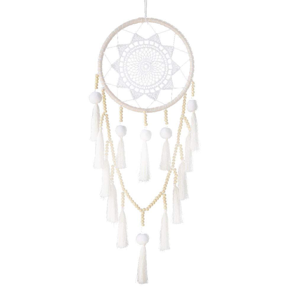 Tassel Woven Crochet Dream Catcher Feather Ornaments Living Room Pendant Bedroom Wind Chimes Decoration