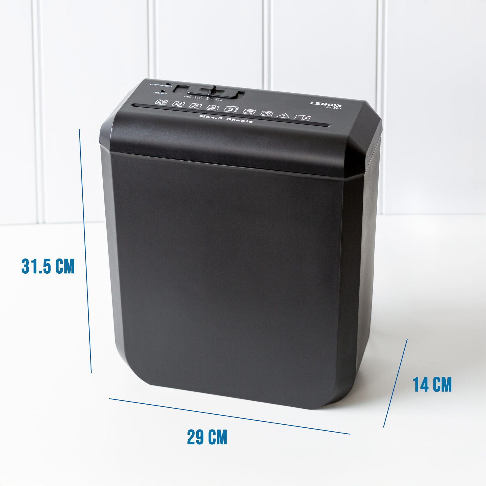 Home & Office Shredder, 5 x A4 At Once, Auto Start/Stop Function — image 2