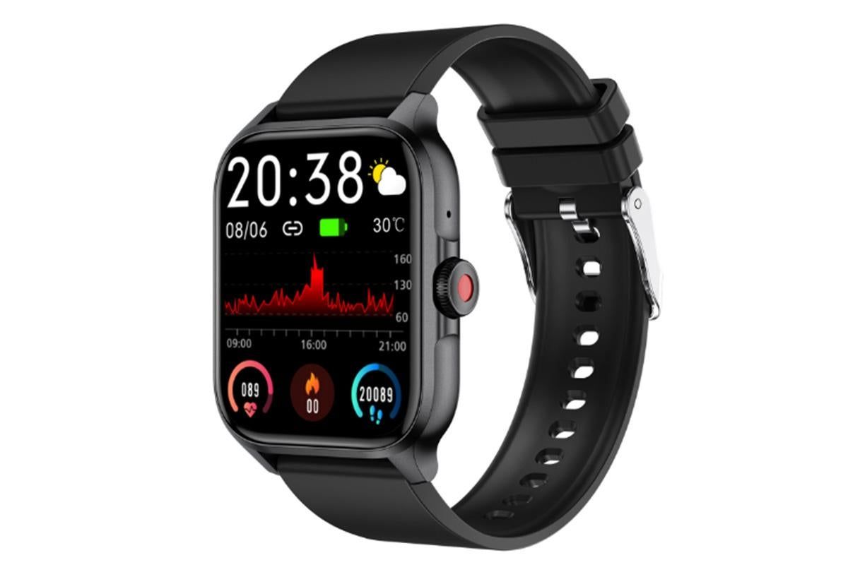 SmartWatch 1.85in Fitness Tracker with Heart Rate Sleep Monitor Answer/Make Calls 100 Sport Modes for Android iOS -Black — image 2