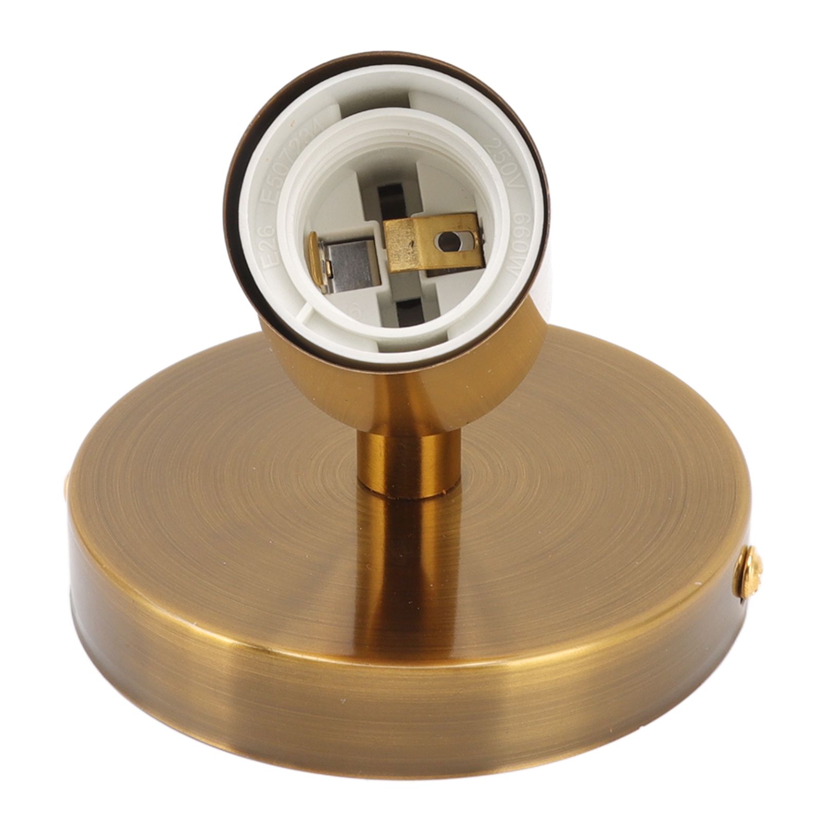 E27 E26 Wall Lamp Base 180 Degrees Up and Down Adjustable Iron Decoration Bulb Socket for Bedroom Living Room Gold โ image 3