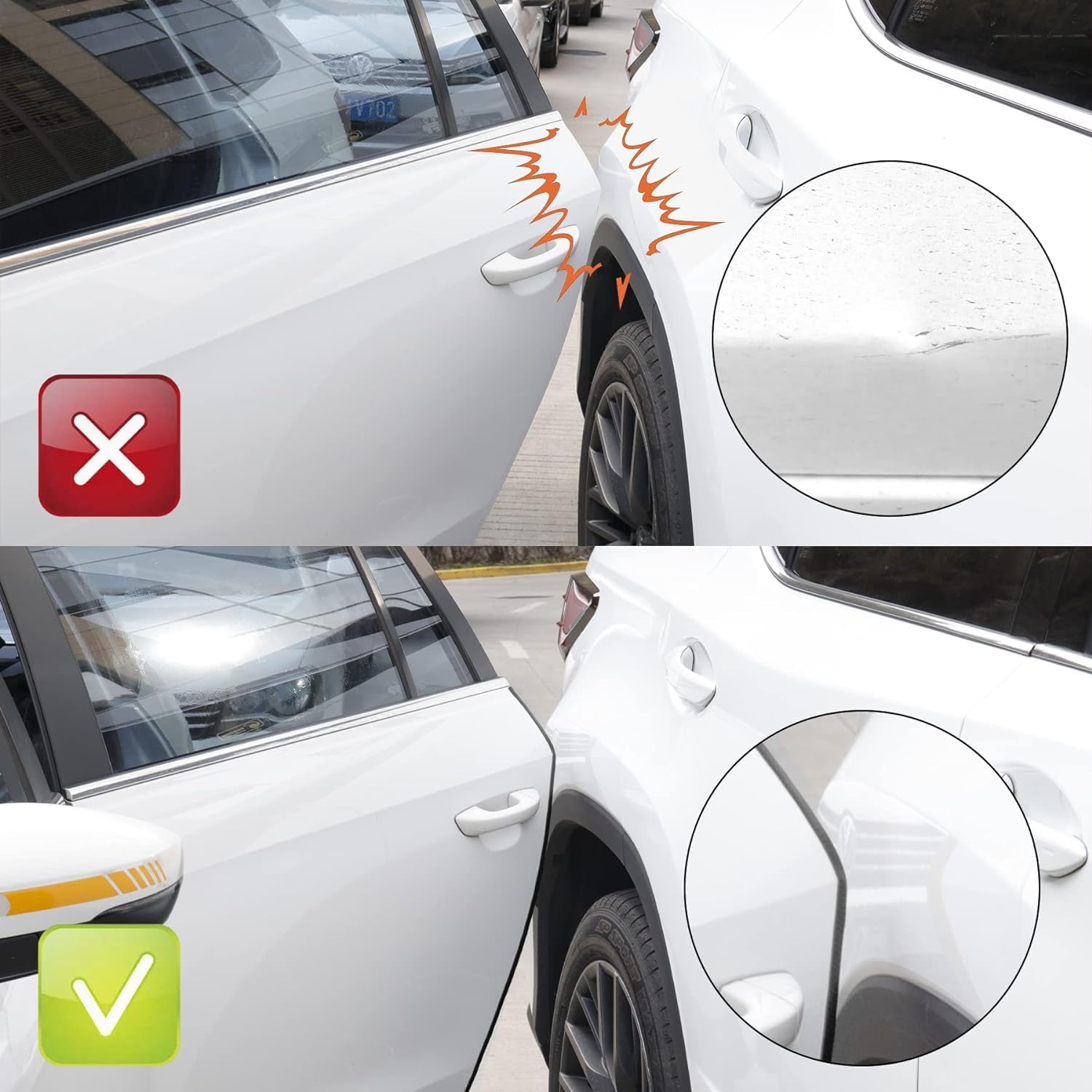 16.4Ft (5M) Car Door Edge Guard, No Glue Entry Guard Protective Strip, Rubber Trim Protector, Applicable to Car, Truck, SUV and ATV, Exterior โ image 5
