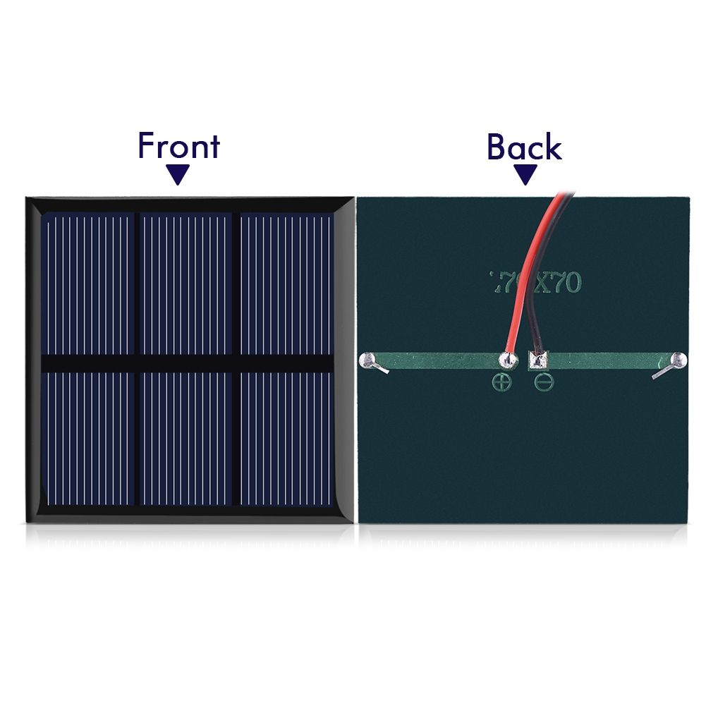 0.7W 1.5V Mini Portable Solar Panel DIY Power Module Charger for 1.2V Battery with Wire 70*70MM โ image 5