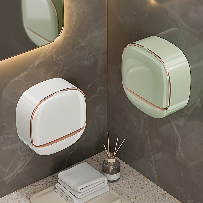 No-Drill High-End Drain Household Soap Holder, Waterproof ABS Soap Dish Organizer, Suitable for Bathrooms and Shower Rooms, Bathroom Accessory, Ideal Choice — image 5