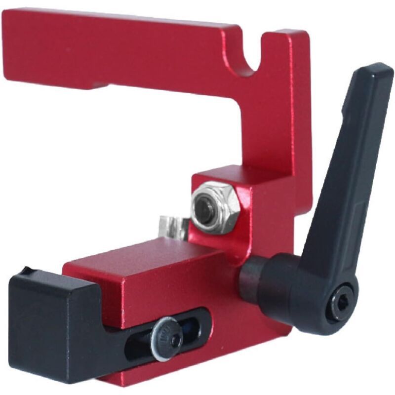 Stop of Rail of Guide Type 75, Tools a Hand Limiter of Carpentry Stop of Rail of Miter Type 75, Locator of Chute in Alloy of Aluminum โ image 2