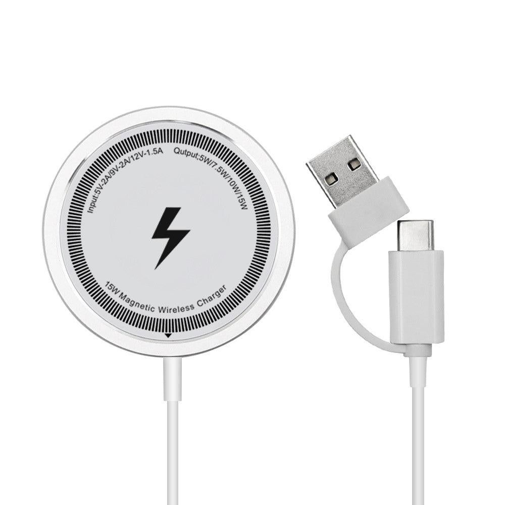 15W Fast Charger for iPhone 16 15 14 13 12 Series Wireless Charger for Wireless Charging Smart Phones White โ image 4