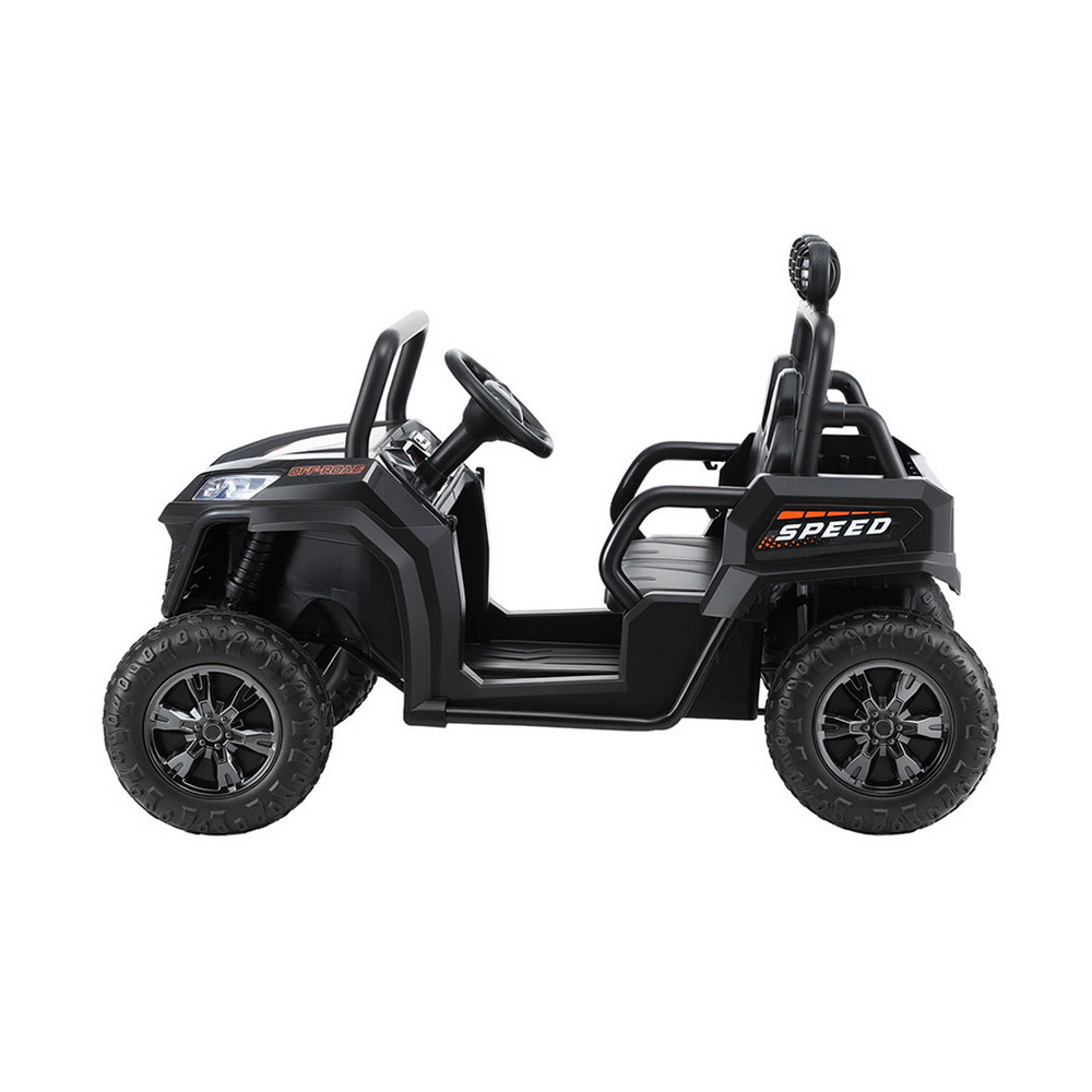 Rigo Kids Ride On Car Electric Toys Cars Headlight Music Remote Control Black โ image 5