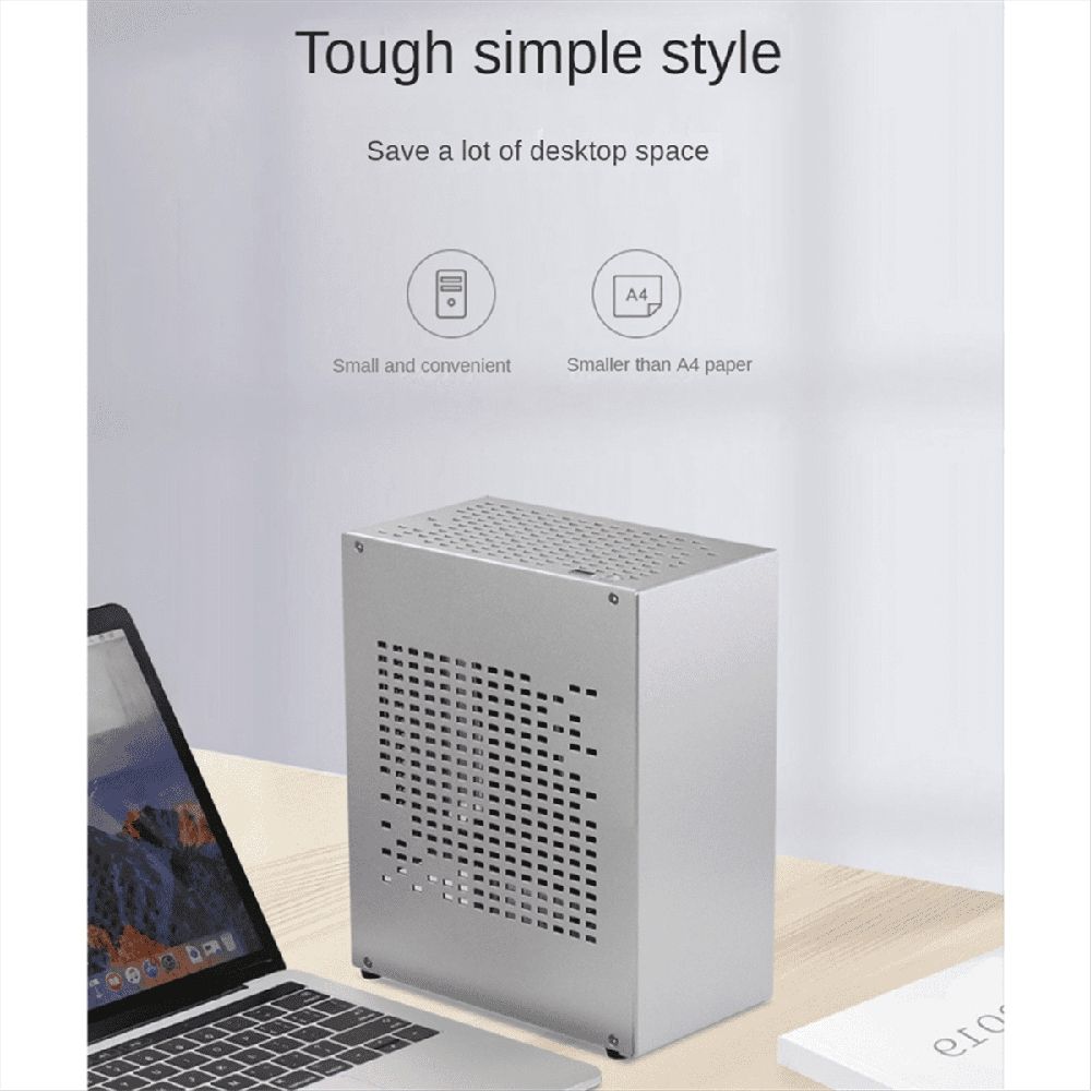 A07 Mini ITX Computer Case Chassis HTPC Host Case USB3.0 ITX Enclosure Personal Computer Chassis Desktop Box Silver