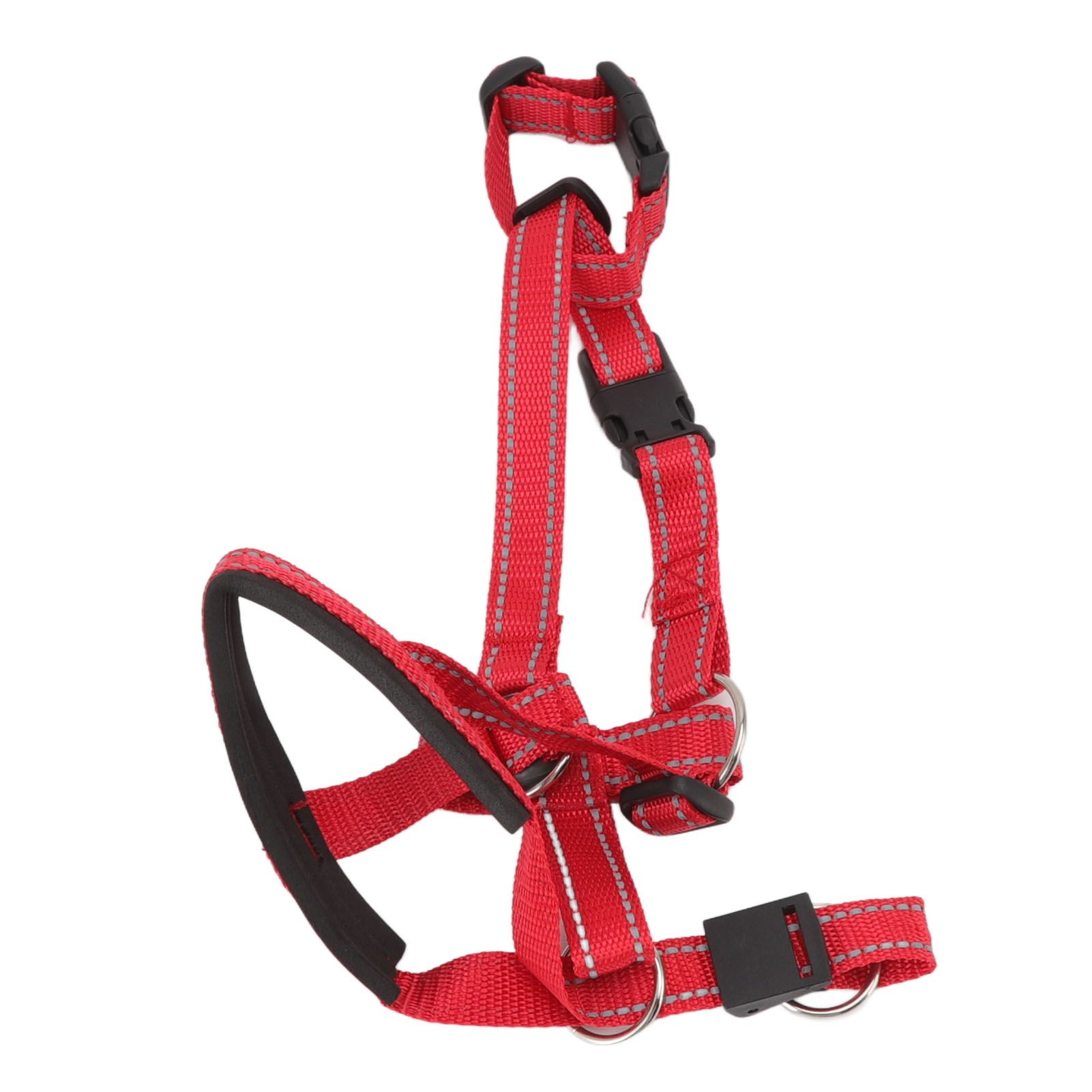 Dog Head Collar Breathable Dog Head Harness Dog Mouth Cover with Adjustable Strap for Outdoor Red XL — image 4