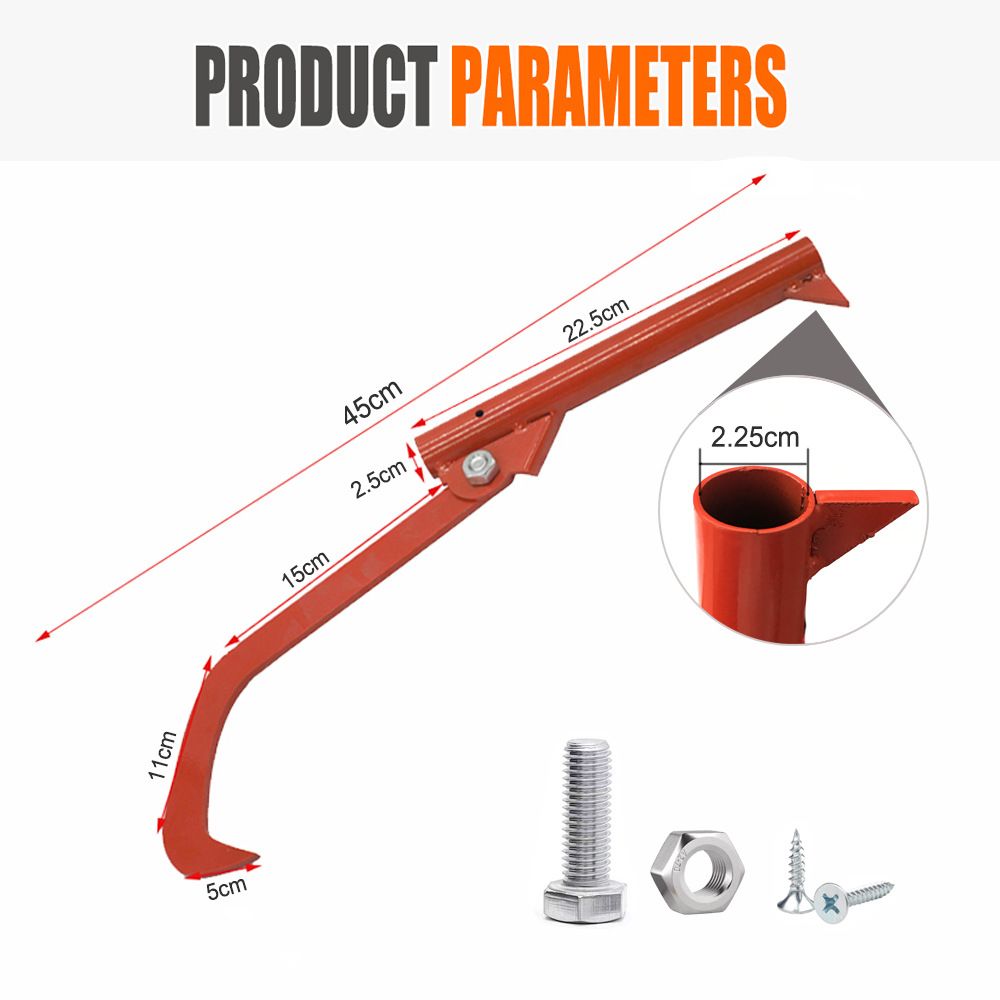 Wood Log Lifter Stainless Steel Effort Saving Log Roller Cant Hook, Orange, Power Tool Parts & Accessories โ image 5