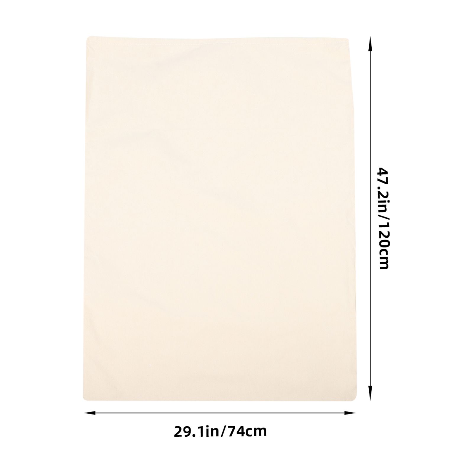 Large Capacity Canvas Drawstring Camping Bag, Outdoor Packing Sack for Hiking, Travel, and Sports 120.00 × 74.00 × 0.10CM Beige — image 2